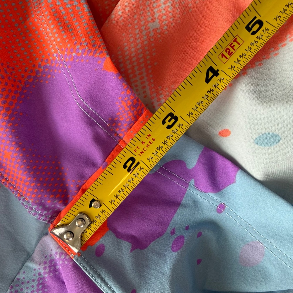 Fabletics x Graffitipop Womens XXL/1X Purple Paint Splatter Running Shorts 3in - Picture 6 of 9